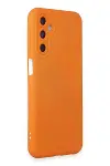Samsung Galaxy M34 5G Kılıf Nano içi Kadife Silikon - Turuncu-3