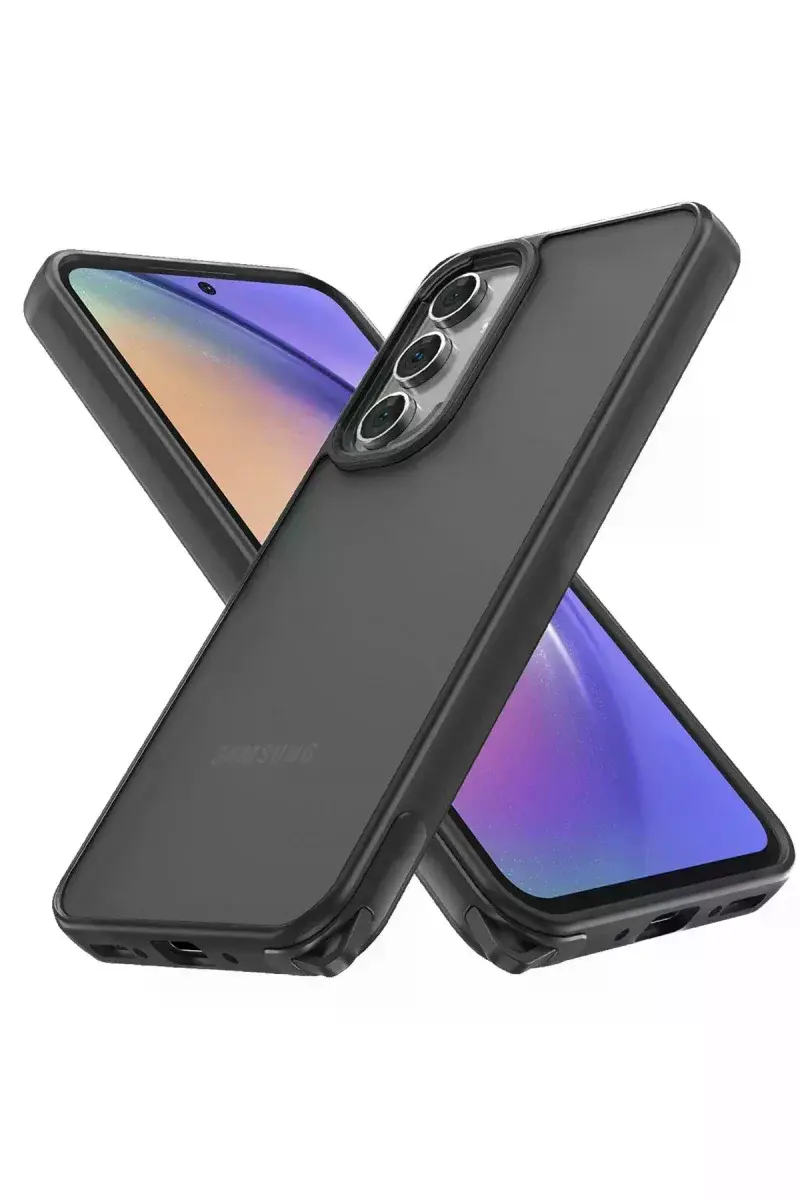 Samsung Galaxy A04S Kılıf Elegant Kapak - Siyah