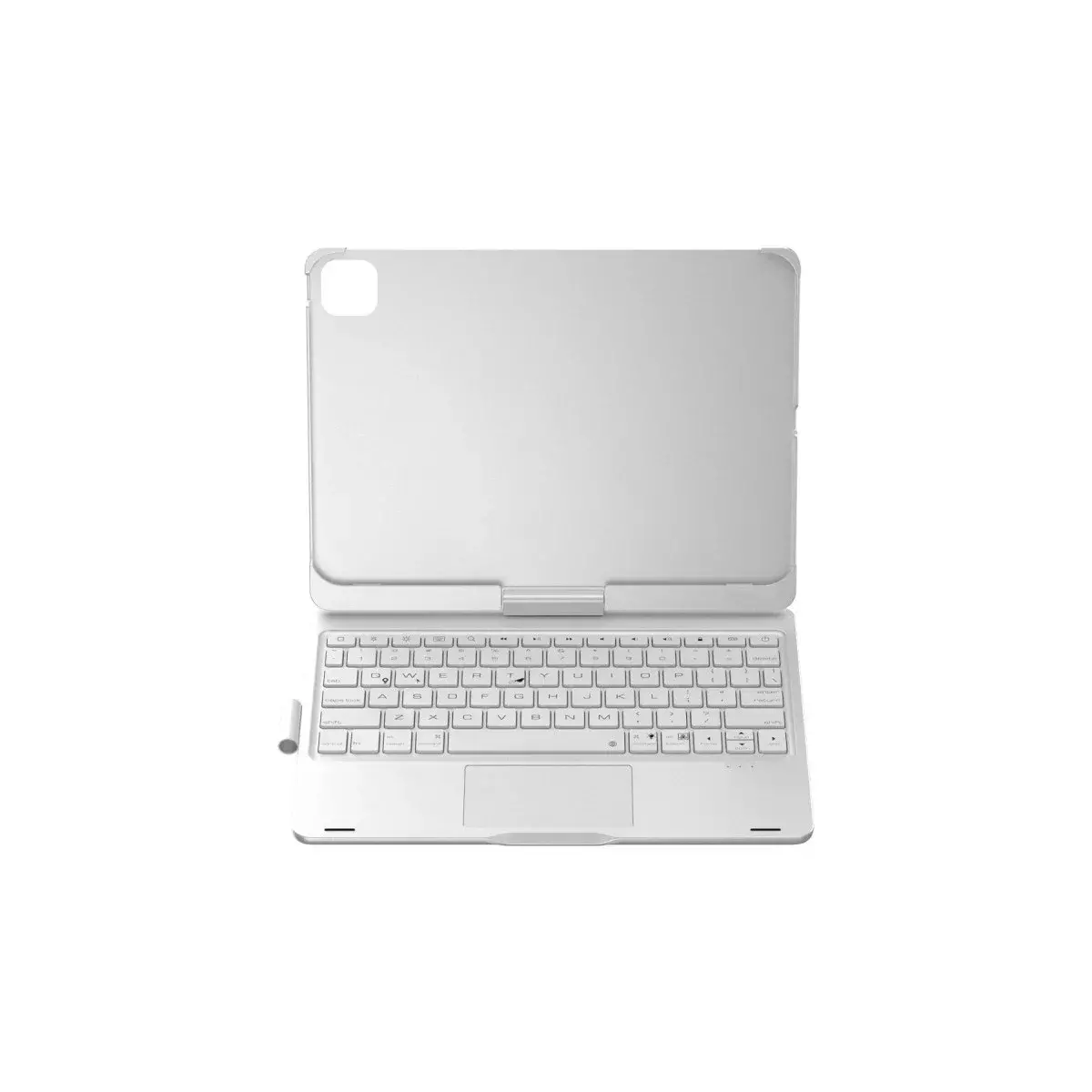 Apple İpad Pro 11 (2024) F11 Ats Kılıf Magic Dönen Klavyeli Tablet Kılıf - Gümüş