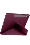 Samsung Galaxy X610 Tab S9 FE Plus 12.4 Kılıf Kalemlikli Mars Tablet Kılıfı - Mürdüm-2