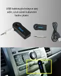 Araç İçi Bluetooth AUX Müzik ve Telefon Görüşmesi Adaptörü-4