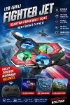 Led Işıklı Oyuncak Drone Fighter Jet Tasarımlı Uzaktan Kumandalı Uçak-1