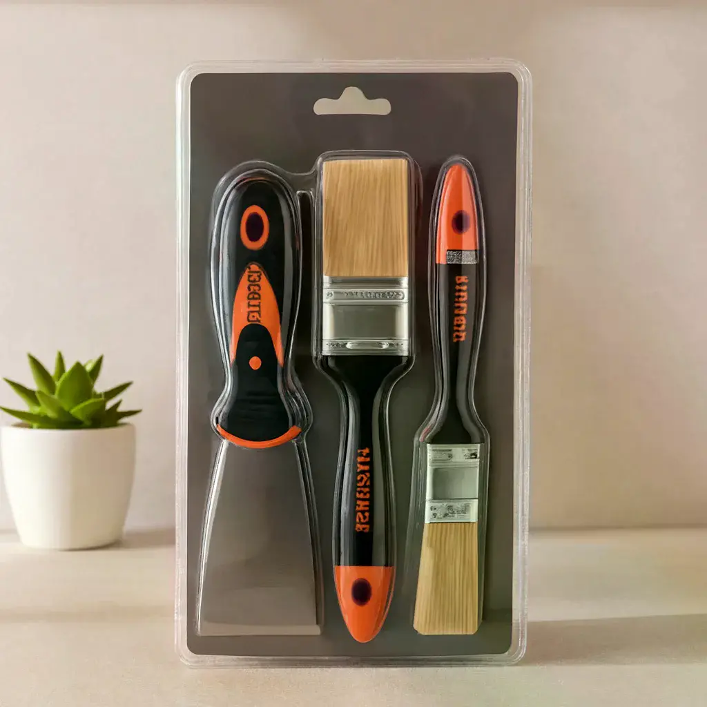 Boyacı Seti 3 Parça (50 mm Spatula ve 2 Kestirme Fırça)