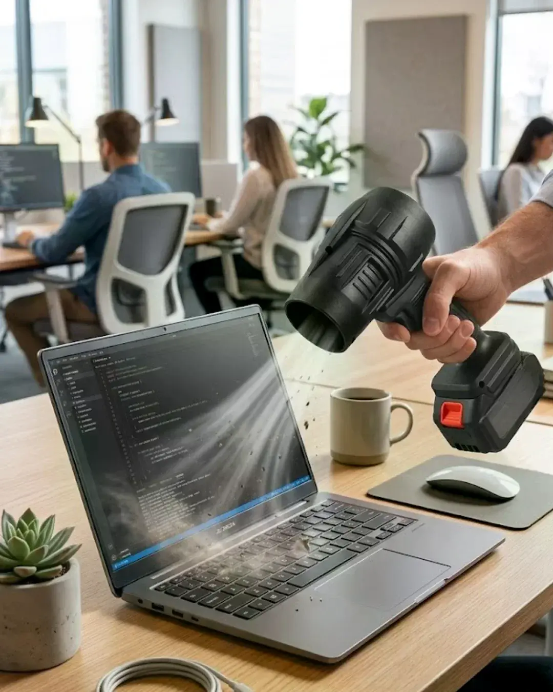 Taşınabilir Şarjlı Üfleme Makinesi Güçlü Hava Akımı Temizlik Cihazı