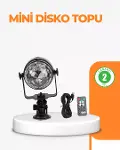 3 Renk 7 Mod Döner Disko Topu Işık-1