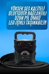 Işıklı Bluetooth Hoparlör Ses Bombası Taşınabilir Yüksek Ses Kaliteli Radyo Özelliği-2