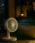 Masaüstü Mini Fan Sessiz Çalışan 2 Hızlı Otomatik Salınımlı Fan-1