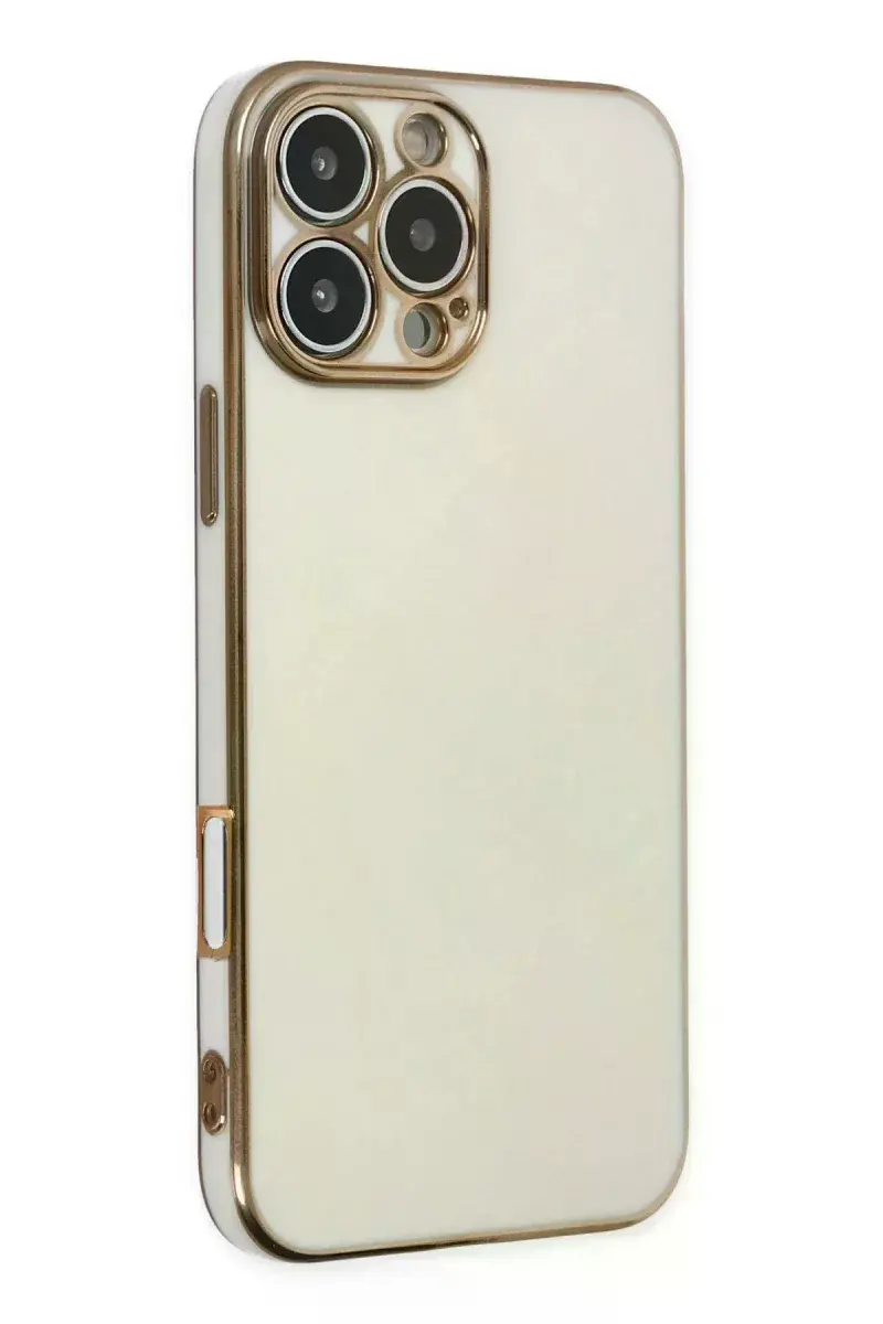 Apple iPhone 16 Pro Kılıf Volet Silikon - Beyaz