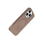 Apple İphone 14 Pro Max Regal Magsafe Standlı Kapak - Çöl Titanyum-3