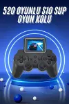 2.4 İnç Ekran 520 Oyunlu Retro Temalı Kablosuz Oyun Kolu El Atarisi-2