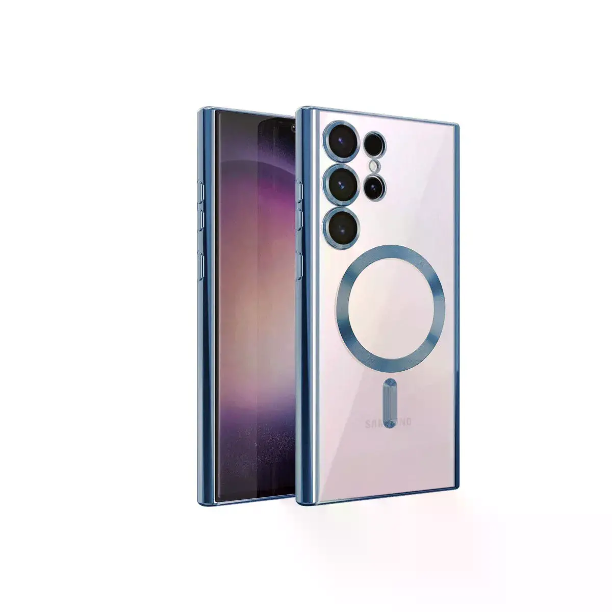 Samsung Galaxy S23 Ultra Kılıf Kross Magneticsafe Kapak - Sierra Blue