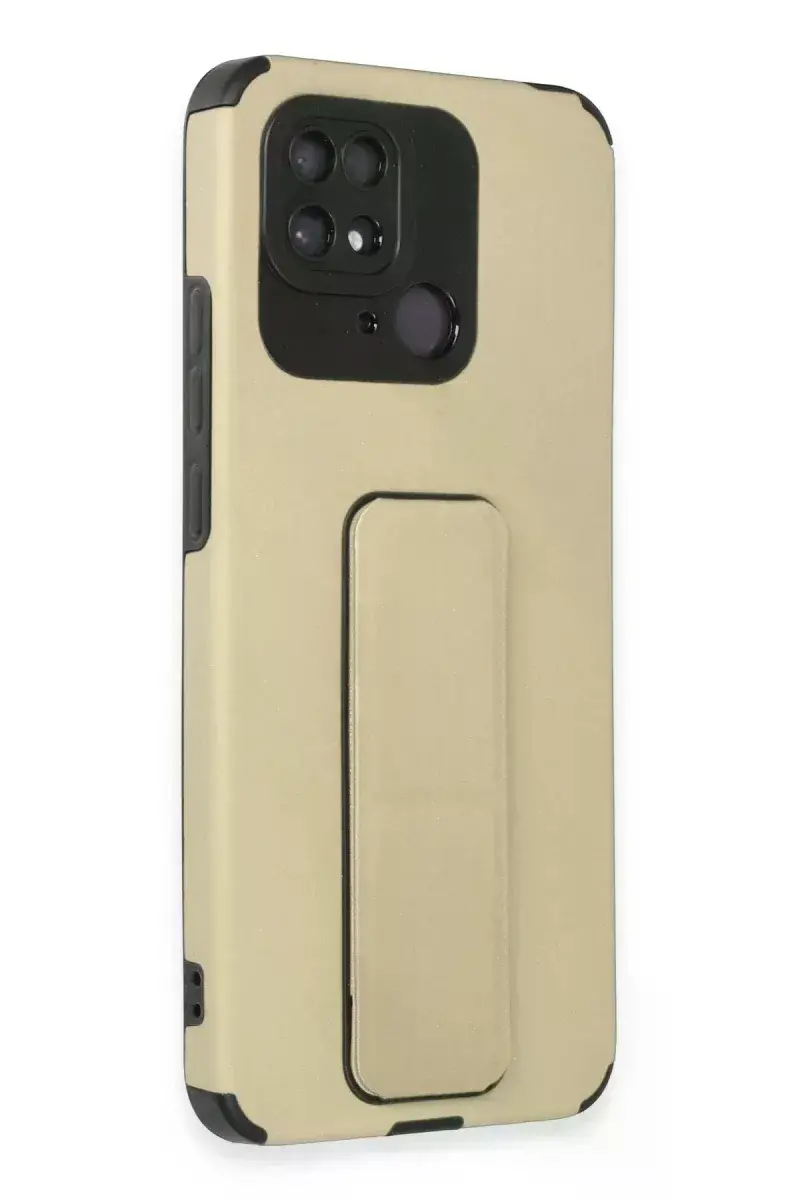 Xiao Red 10C Kılıf Mega Standlı Silikon - Gold