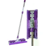Sihirli Spin Mop Teleskopik Çok Amaçlı Mop +1 Bez Hediyeli - Mor-2