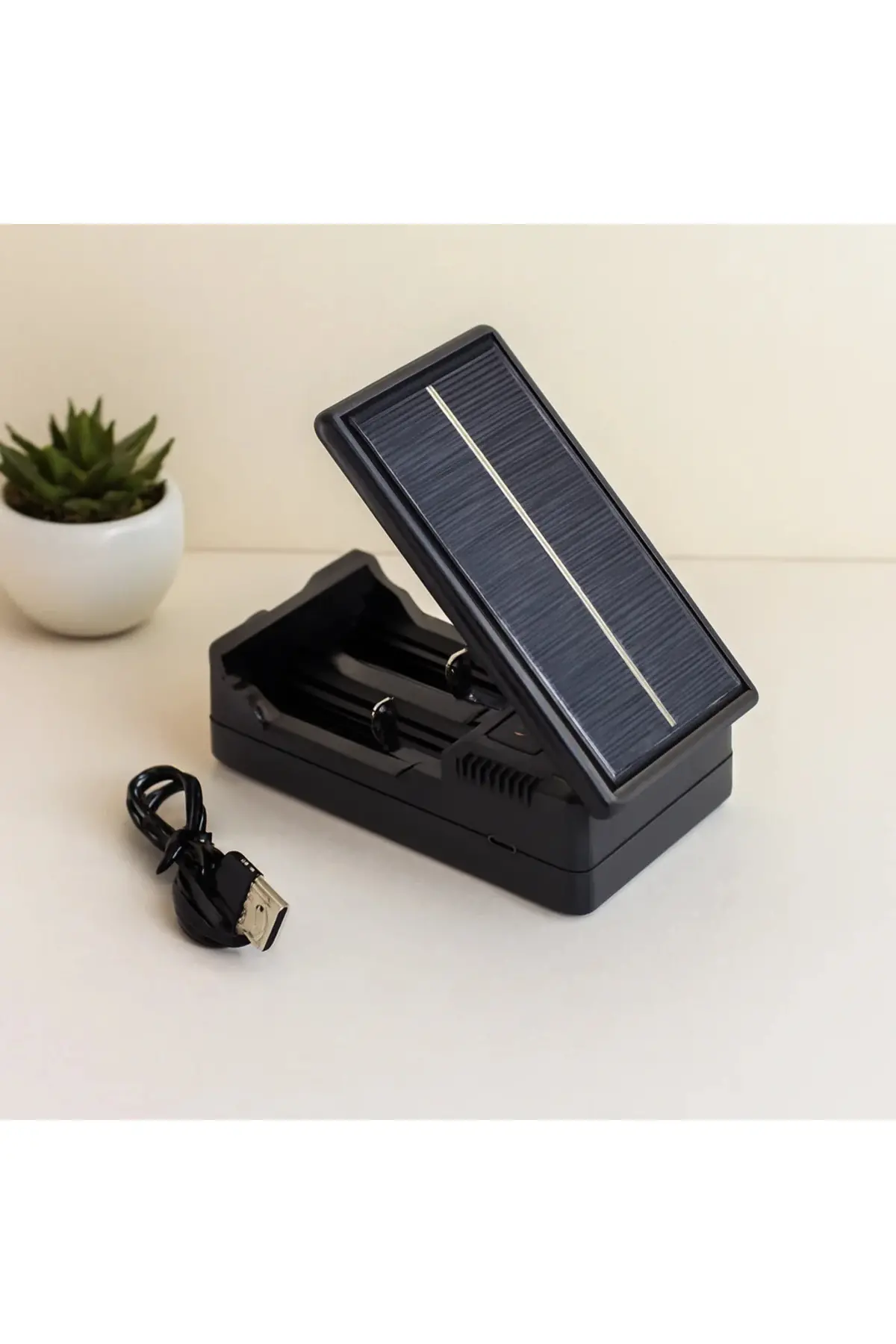 Li-ion Pil Şarj Aleti 1200mA (Güneş/Solar, 2'li)