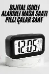 Dijital Masa Saati Termometre Takvim Led Ekran Pilli Ev Ofis Masası-1