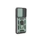 Samsung Galaxy S24 Kılıf Pars Lens Yüzüklü Silikon - Yeşil-2