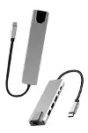 8 Port Çoklayıcı Macbook Ile Uyumlu Çoğaltıcı Type-C dönüştürücü TF SD kart-8