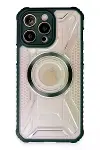 Apple iPhone 14 Pro Max Kılıf Prag Magneticsafe Kapak - Koyu Yeşil-2