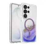 Onegif Samsung Galaxy S26 Ultra Lotus Simli Magsafe Kapak - Mor-1