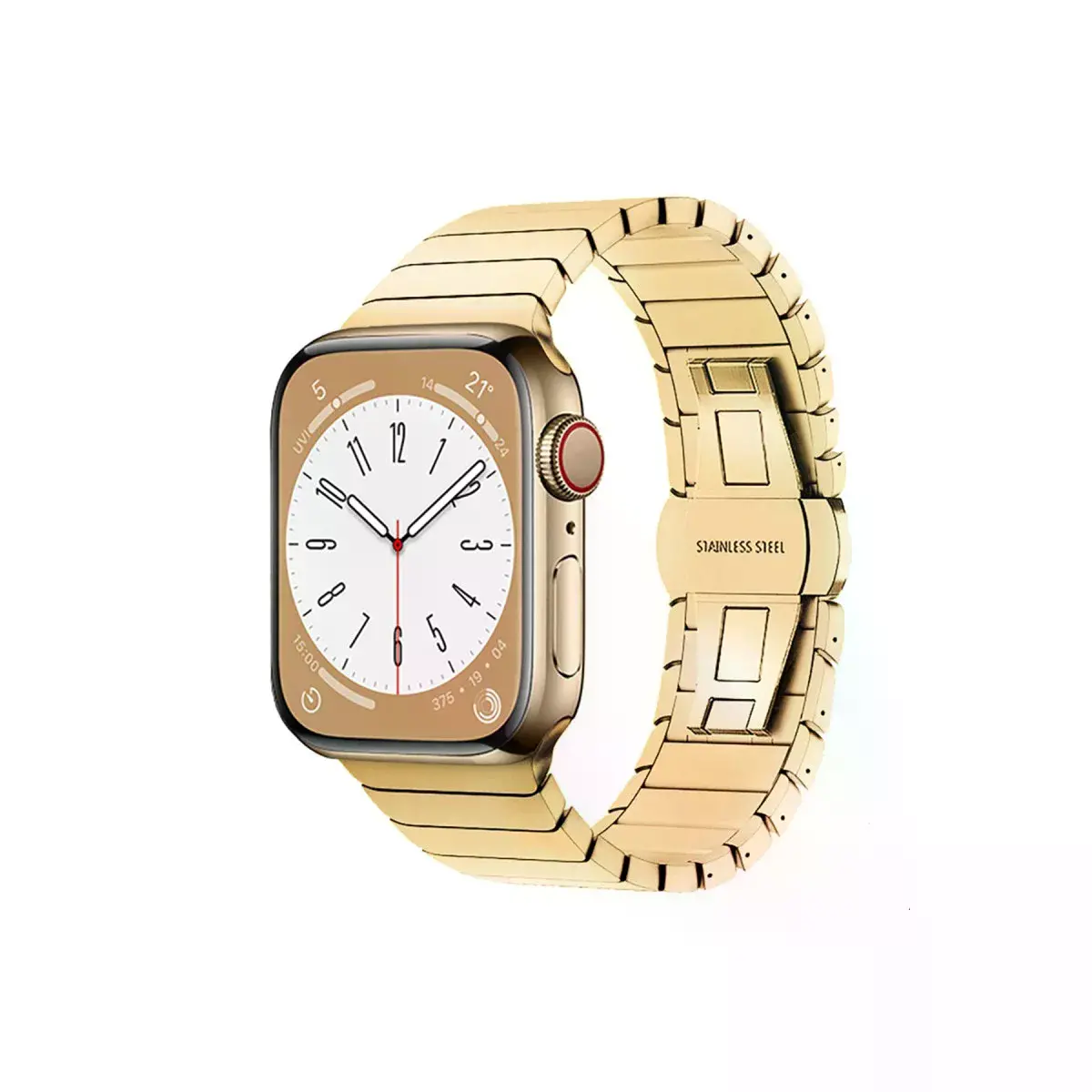 Apple Watch 42mm Kr413 Fine Steel Kordon (saat Değildir) - Gold