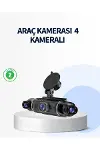 4 Kameralı Araç İçi Kamera 1080P GPS Takip WiFi Gece Görüşlü-1