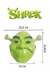 Yeşil Shrek Maskesi 21x25 cm-5