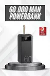 Hızlı Şarj 4 Çıkışlı Powerbank 60.000 Mah Taşınabilir Dijital Göstergeli-1