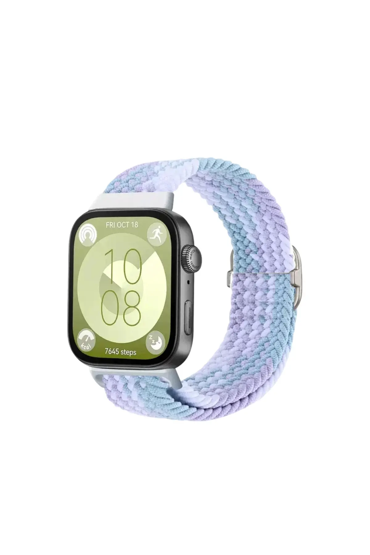 Huawei Fit 4 Star Kordon - Lila-Beyaz