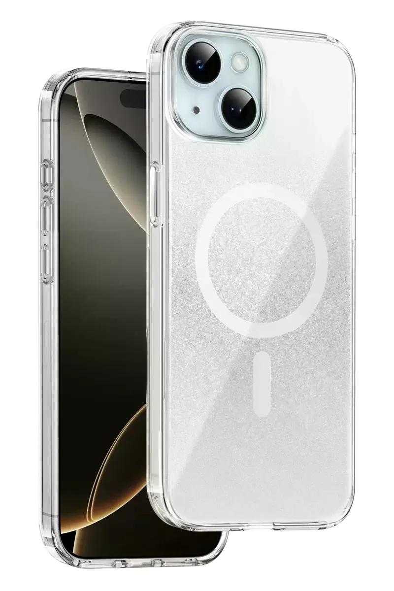 Onegif Apple iPhone 14 Sora Simli Magsafe Kapak - Beyaz