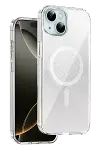 Onegif Apple iPhone 14 Sora Simli Magsafe Kapak - Beyaz-1