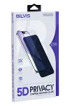 Apple iPhone 15 Bilvis 5D Privacy Diamond Hayalet Cam Ekran Koruyucu-1