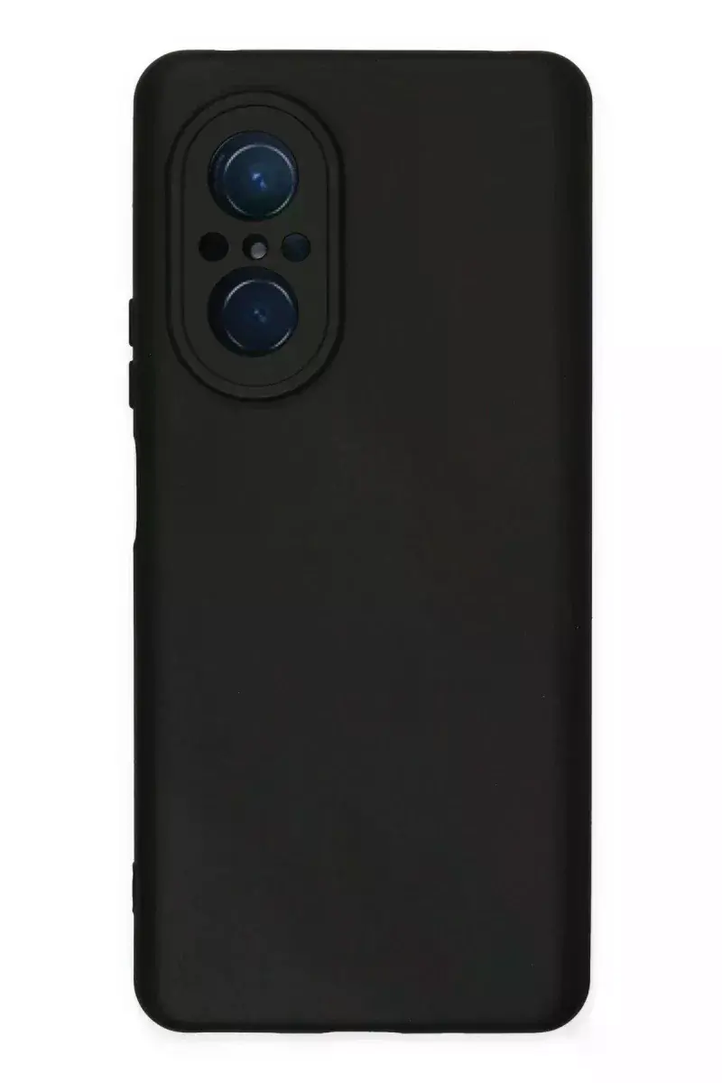 Huawei Nova 9 SE Kılıf Nano içi Kadife Silikon - Siyah
