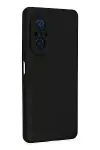 Huawei Nova 9 SE Kılıf Nano içi Kadife Silikon - Siyah-2