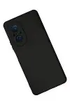 Huawei Nova 9 SE Kılıf Nano içi Kadife Silikon - Siyah-3