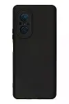 Huawei Nova 9 SE Kılıf Nano içi Kadife Silikon - Siyah-1