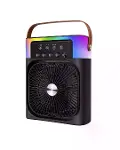 RGB Işıklı Buharlı Masaüstü Fan Sessiz Çalışan USB Şarjlı Taşınabilir Fan-2