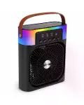 RGB Işıklı Buharlı Masaüstü Fan Sessiz Çalışan USB Şarjlı Taşınabilir Fan-3
