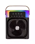 RGB Işıklı Buharlı Masaüstü Fan Sessiz Çalışan USB Şarjlı Taşınabilir Fan-4