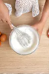 Lüks Örgülü Paslanmaz Çelik Çırpıcı & Profesyonel Hamur Ve Sos Karıştırıcı (32 cm)-6