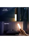 Sensörlü Usb Şarjlı Mıknatıslı Taşınabilir Duvar Aplik Masa Lambası Ahşap Görünümlü Gün Işığı-4