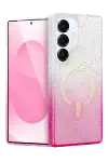 Samsung Galaxy S25 Plus Pummel Shiny Magsafe Kapak - Pembe-1