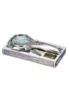 4x 6 Led Işık Aydınlatma 75mm Optik Lens El Büyüteç-3