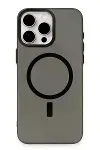 Apple iPhone 15 Pro Max Kılıf Anka PC Magneticsafe Sert Metal Kapak - Siyah-1