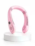Pembe Taşınabilir Boyun Fanı Ergonok Tasarım Çok Kademeli Hava Akışı-2