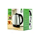 Çelik Kettle Elektrikli Su Isıtıcısı Paslanmaz Çelik Gizli Rezistans 360° 1.8LT 1500W KK-3331-3