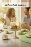 Soft Pembe Akrilik Ayaklı Kurabiyelik & Kapaklı Sunum Standı - 2 Parça-1