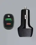 3A Güç Kapasiteli USB & Type-C Çakmaklık Şarj Adaptörü-4