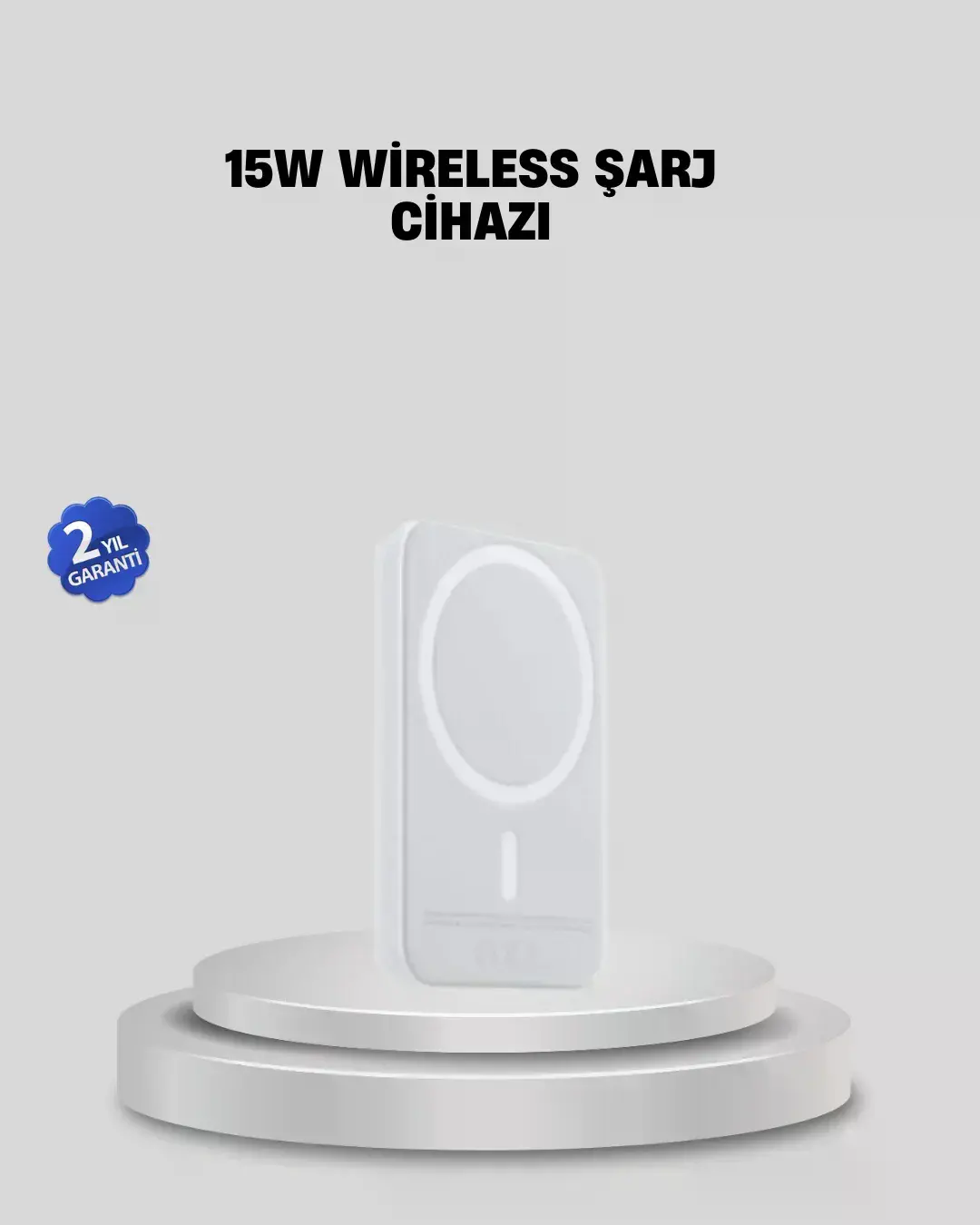15W Araç Telefon Tutucu Kablosuz Hızlı Şarj Özellikli