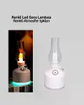 Kablosuz Retro Buhar Makinesi Gaz Lambası Tasarım Ledli Difüzör-3