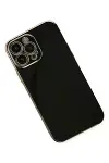 Apple iPhone 14 Pro Kılıf Volet Silikon - Siyah-3